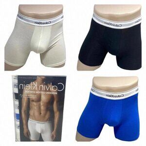 Calvin Klein Underwear Cotton Stretch Boxer Brief 3Pack NB2381932 Size Men Black